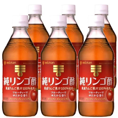 【即納】 ミツカン 純りんご酢(500ml*6本セット)[ポン酢・合わせ酢]の通販 その他