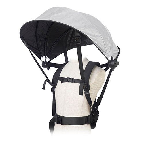 サンコー ハンズフリー背負える日傘 UV99.9％カット ホワイト SNTH25CWH(1個入)[DIY その他]