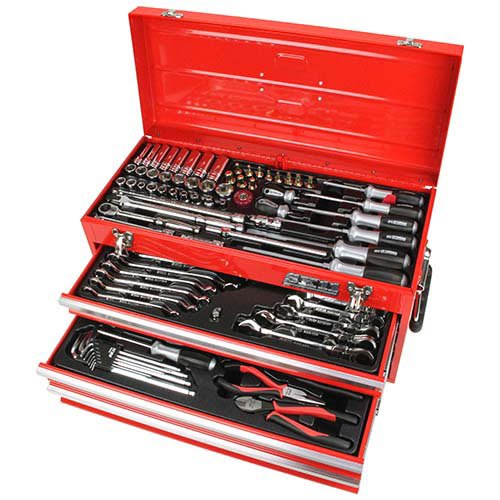 SK11 整備工具セット レッド 133点 SST-16133RE 各種メンテナンス(1セット)[工具]