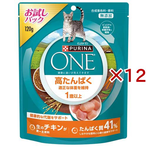 12個セット ピュリナワン キャットフード ドライ グレインフリー1歳