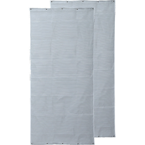 お洒落な遮熱アルミすだれ ホワイト90*185cm S字フック付き a2481730(2枚組)[カーテン 障子]の通販は 6,135円