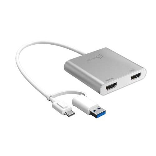 Type-C/Type-A デュアルHDMIディスプレイアダプター JCA365(1個)[情報家電　その他]