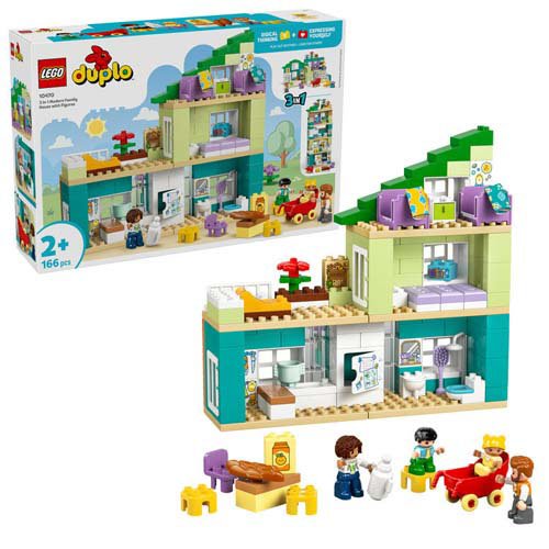 レゴ LEGO デュプロ 3 in 1 モダンハウスとかぞくのフィギュア 10470(1個)[ベビー玩具・赤ちゃんおもちゃ その他]