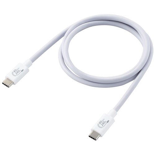 エレコム USB Type-Cケーブル 4.0 PD EPR対応 240W ホワイト USB4-CCPE10NWH(1個)[情報家電　その他]