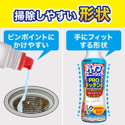 パイプユニッシュ プロ キッチン用 パイプクリーナー 濃縮タイプ 排水口クリーナー(400g*24本セット)[排水口つまり・ヌメリとり]_4