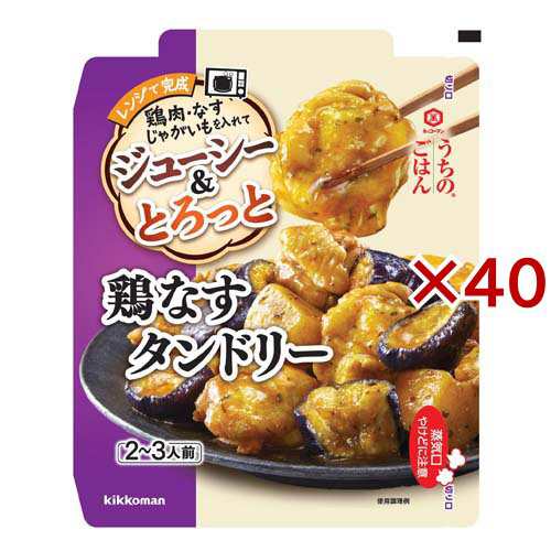 キッコーマン うちのごはん ごちそうレンジの素 鶏なすタンドリー(60g×40セット)[調味料 その他]