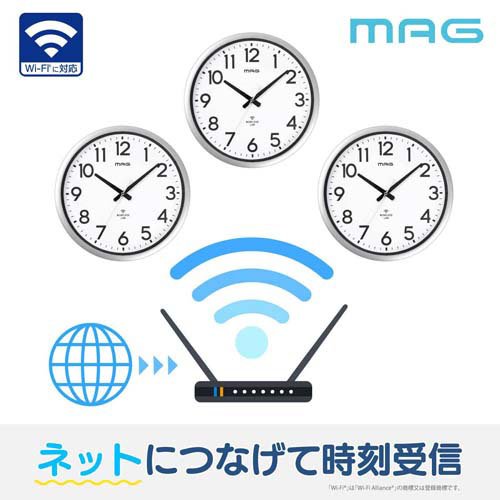 MAG 無線LAN大型掛時計 W824SMZ(1個)[生活用品 その他]_2