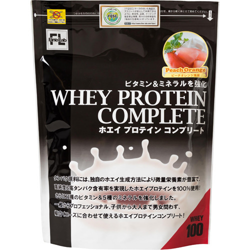 ファインラボ ホエイプロテインコンプリート ピーチオレンジ風味(1kg)[プロテイン その他]の通販は