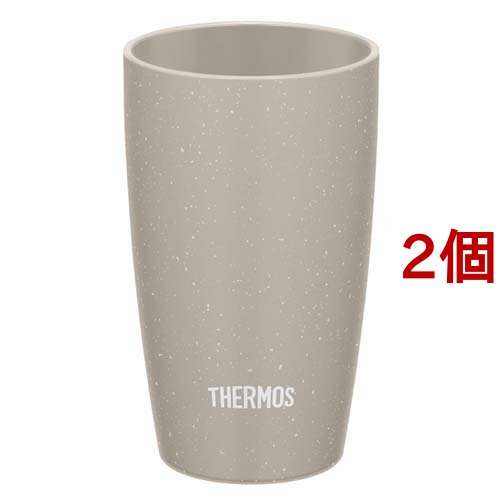 サーモス 真空断熱タンブラー 340ml JDM-341 ASGY アッシュグレー(2個セット)[食器・カトラリー その他]