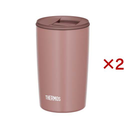 サーモス 真空断熱タンブラー 400ml ミルクブラウン JDP-401 MBW(2セット)[食器・カトラリー その他]の通販は