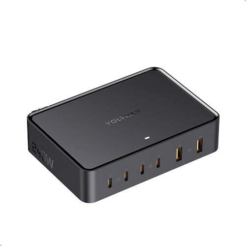 VOLTME 充電器 240W V-Dynamic TypeC×4ポート TypeA×2ポート ブラック(1個)[充電器・バッテリー類]