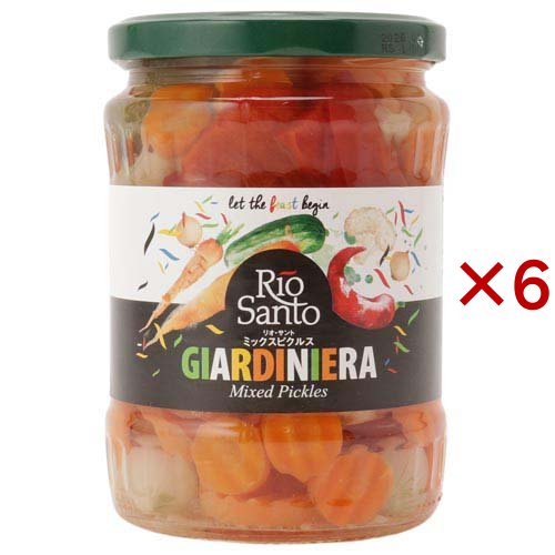 リオ・サント ミックスピクルス(525g×6セット)[野菜加工缶詰]