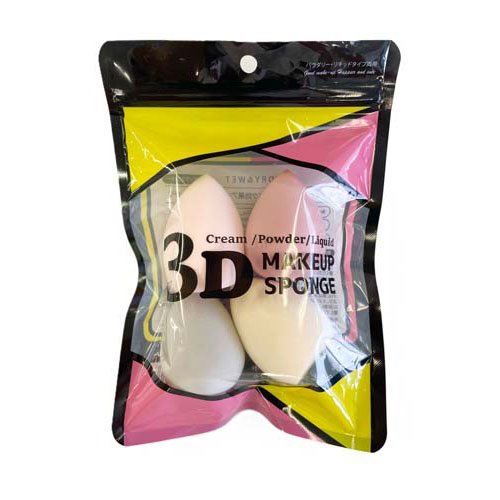 3Dメイクアップスポンジ(4個入)[パフ]の通販はau PAY マーケット
