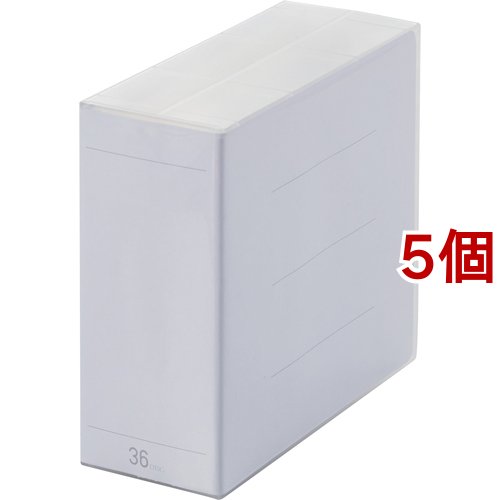 エレコム Blu-ray DVD CD対応クリアケース 36枚収納 クリア CCD-FBB36CR(5個セット)[ブルーレイメディア]