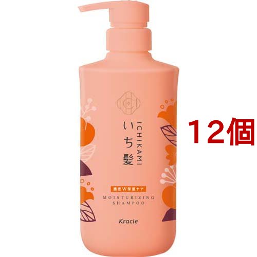 いち髪 濃密W保湿ケア シャンプー ポンプ(480ml*12個セット)[シャンプー その他]