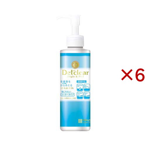 DETクリア ブライト＆ピール ピーリングジェリー 無香料タイプ(180ml×6セット)[フットケア その他]