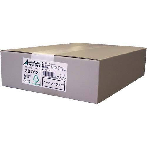 エーワン ラベルシール PPC コピー ラベル 1面 ノーカット 210×297mm 28762(500シート)[文房具 その他]