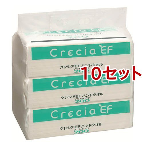 クレシアEF ハンドタオル ペーパータオル ソフトタイプ(200組(400枚入)*3個入*10セット)[キッチン用品 その他]の通販は