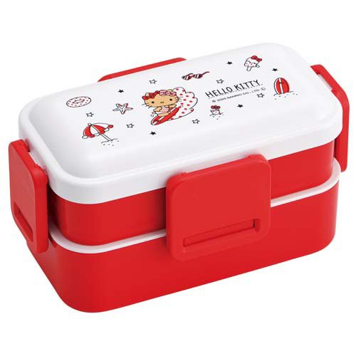 ランチボックス スリム 二段 600ml サンリオ ハローキティ Summer