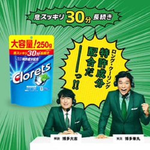 クロレッツXP クリアミント スタンドパウチ(250g*3袋セット)[ガム]の