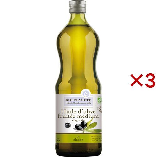 ビオプラネット 有機エキストラヴァージンオリーブオイル ミディアムフルーティー(914g×3セット)[有機(JAS)・オーガニック]の通販は