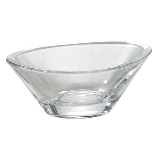 小鉢 花かざり オーバルディッシュ クリア ケース販売 P-20304(72個入)[食器・カトラリー その他]