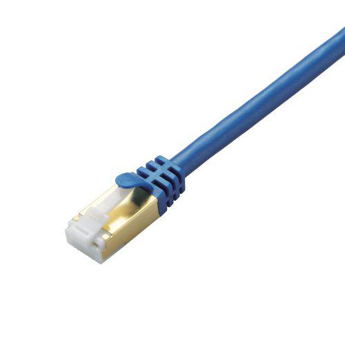 エレコム LANケーブル CAT7 爪折れ防止 0.5m ブルーメタリック LD-TWST／BM05(5本セット)[情報家電　その他]_1