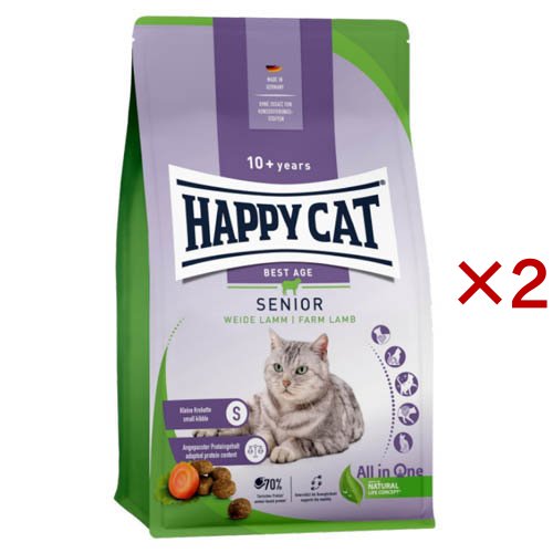 ハッピーキャット シニア シニアファームラム(4kg×2セット)[キャットフード(ドライフード)]