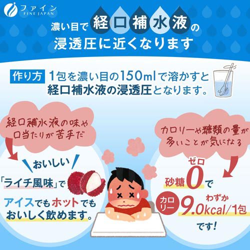 ファイン イオンドリンク ビタミンプラス ライチ味(22本入×30セット(1本3.2g))[ビタミンB群]