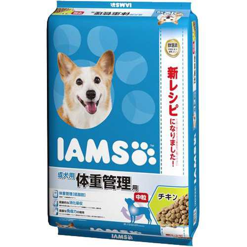 アイムス 成犬用 体重管理用 チキン 中粒(12kg)[ドッグフード(ドライフード)]