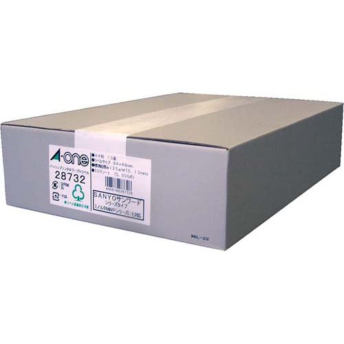 エーワン ラベルシール パソコン ワープロ SANYO ミノルタ 10面 84×48mm 28732(500シート)[文房具 その他]