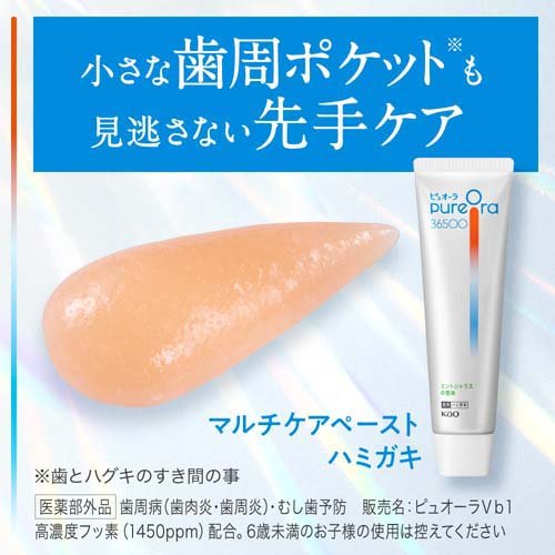 ピュオーラ36500 薬用マルチケアペーストハミガキ ミントシトラス(85g*3本セット)[歯磨き粉 その他] 歯磨き粉