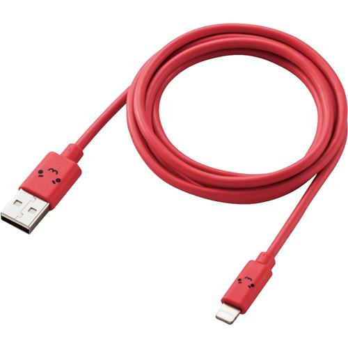 カラフルLightningケーブル 1.2m USB-A RoHS レッド MPA-FUAL12CRD(1本)[情報家電　その他]