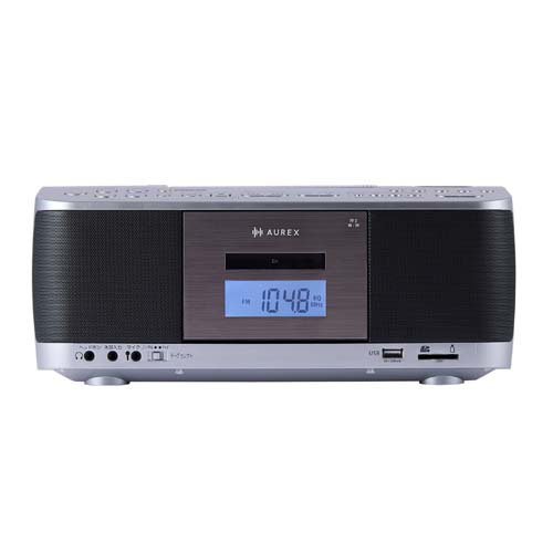東芝エルイートレーディング SD／USB／CDラジオカセットレコーダー AX-KCR70(S)(1台)[ラジカセ]
