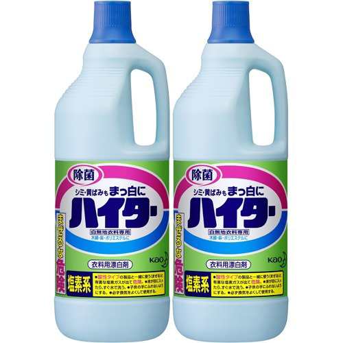 ハイター 漂白剤 大 ボトル 1500ml 2本セット 漂白剤 ブリーチ剤 白物専用 塩素系 の通販はau Pay マーケット 爽快ドラッグ