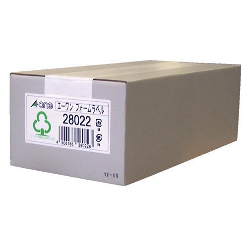 エーワン コンピュータフォームラベル 5面 28022(500折入)[事務用品]の通販は 8,001円