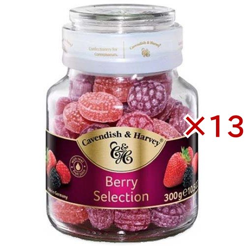 カベンディッシュ ベリーキャンディージャー(300g×13セット)[飴(あめ)]