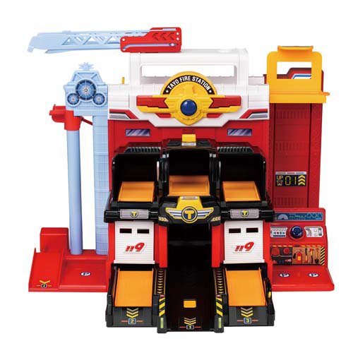 ちびっこバス タヨ 動く消防署プレイセット(1セット)[ベビー玩具・赤ちゃんおもちゃ その他]