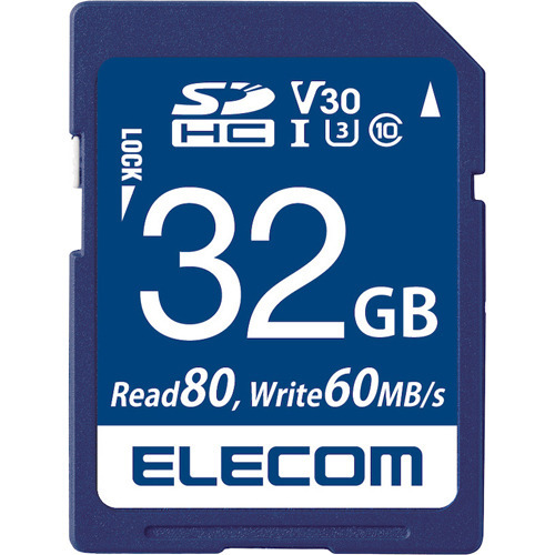エレコム SDHCカード 32GB UHS-I 高速データ転送 MF-FS032GU13V3R(1個)[情報家電　その他]