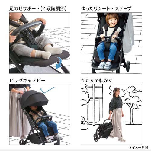 アップリカ ヴィット ブラック+シートライナー ブラック(1セット)[チャイルドシート・ベビーカー その他]_9