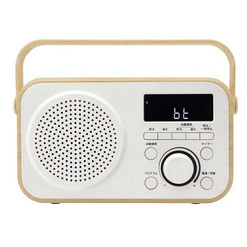 ゼピール ラジオ付手元スピーカー 木聲 きこえ ホワイト DTS-WS230WH(1台)[スピーカー]