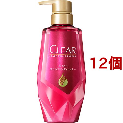 クリア モイスト スカルプコンディショナー ポンプ(370g*12個セット)[ダメージケアリンス・コンディショナー]