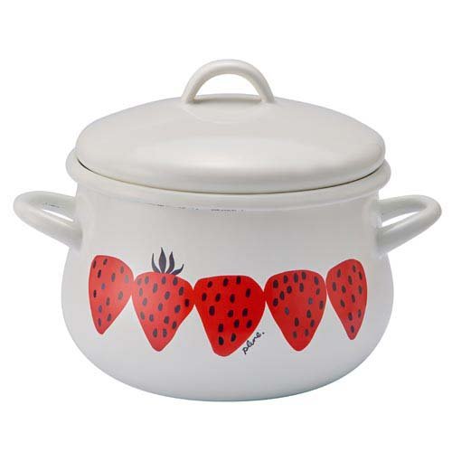 Plune. ホーロー 両手鍋 16cm あかいちご PCR-801(1個)[鍋]の通販は 6,050円