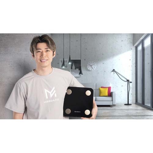 MIRROR FIT. スマート体組成計 ブラック MFSS4-BLACK(1台)[体重計]_3