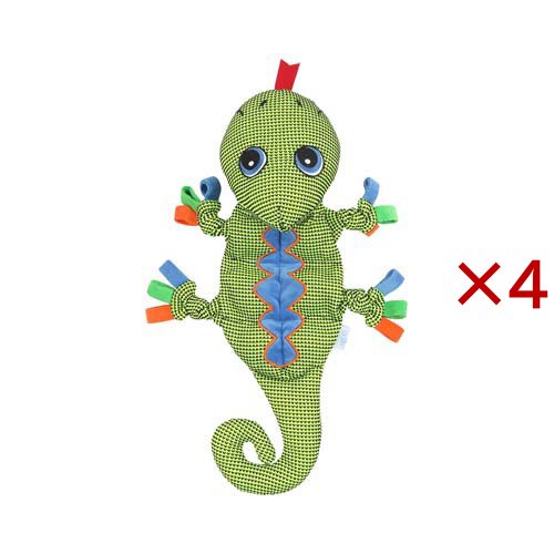 ユーゴー カラフルリザード(4セット)[犬のおもちゃ・しつけ]