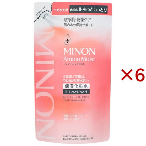 ミノンアミノモイストモイストチャージローションIIもっとしっとりタイプつめかえ用(130ml×6セット)[保湿化粧水]