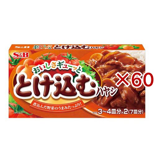 S＆B おいしさギューッととけ込むハヤシ(133g×60セット)[調理用カレー]