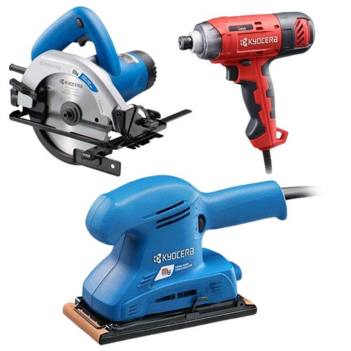 京セラ DIY初心者向けセット(家具組立て) 丸のこ+サンダー+ 京セラ DIY初心者向けセット(家具組立て) 丸のこ+サンダー+