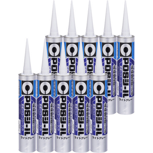 セメダイン POSシール ライトグレー(333ml*10本)[接着剤・補修用品]