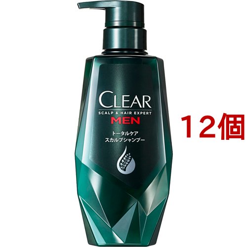 クリアフォーメン トータルケア スカルプシャンプー ポンプ(350g*12個セット)[ダメージケアシャンプー]